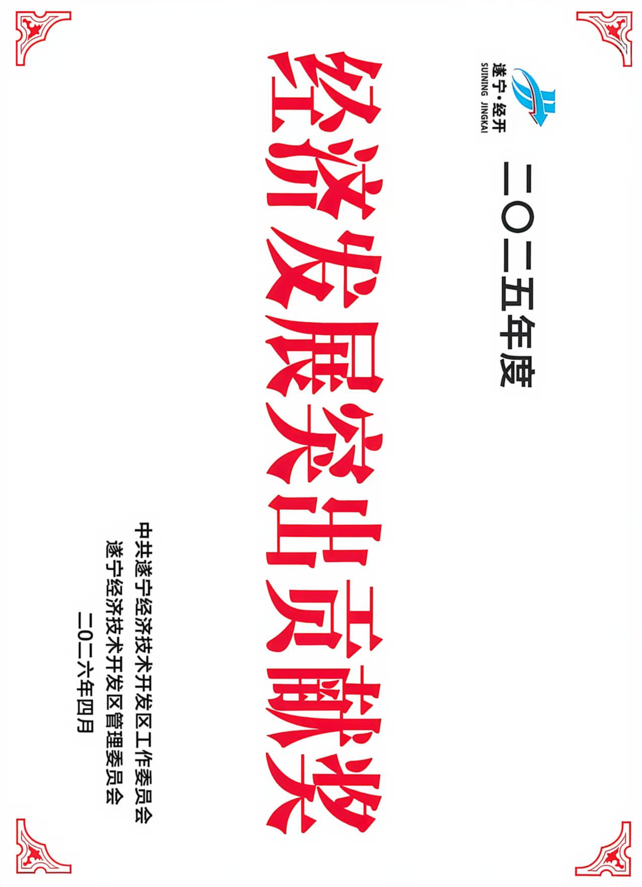 2025年度经济发展突出贡献奖